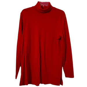 Lands’ End Red Turtleneck